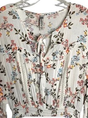 Maxi dress AMERICAN RAG White Floral Long-Sleeve